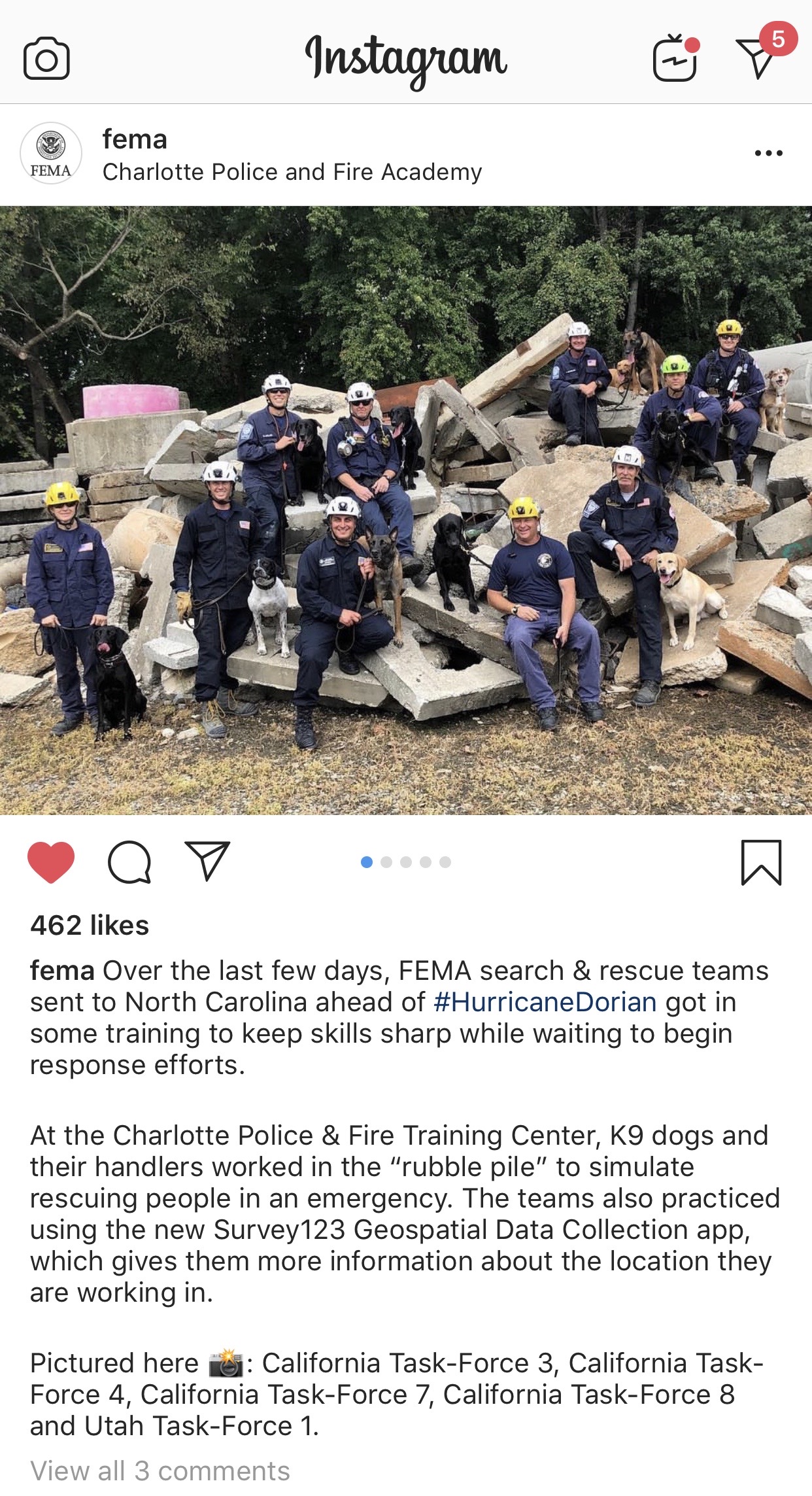 @FEMA Instagram Post